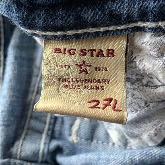 Big Star jeans Maddie mid rise fit 27 long - Picture 7 of 7